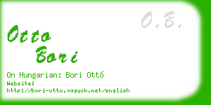 otto bori business card